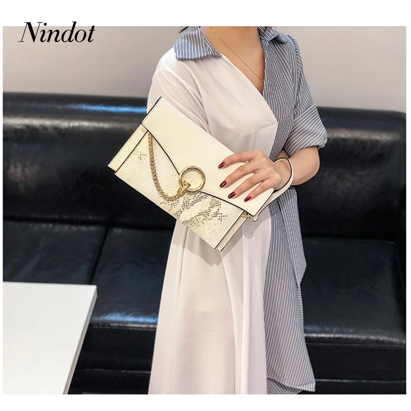 Nindot Брендовая женская сумка с цепочкой, конверт, клатч, сумка на плечо, вечерняя сумка с кошельком, Хобо, женские несессер, сумки для
