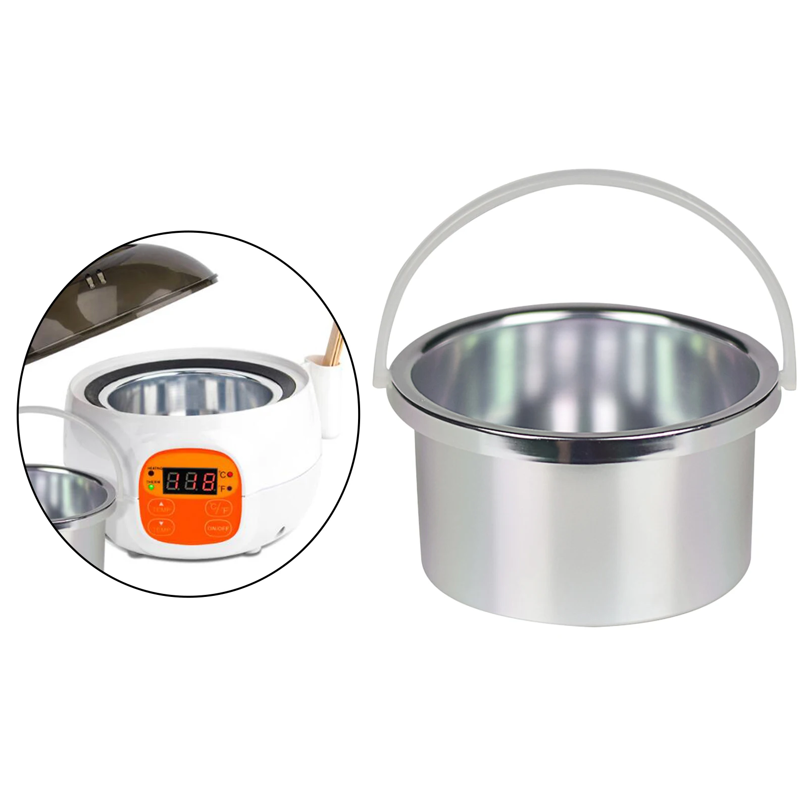 Wax Warmer Inner Pot with Handle Hair Removal Melting for Salon Spa Home (not include machine) | Красота и здоровье