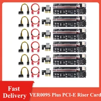 mining ver009s plus pci e riser card pci express 1x to 16x usb 3 0 cable sata to 6pin connector for graphics video card