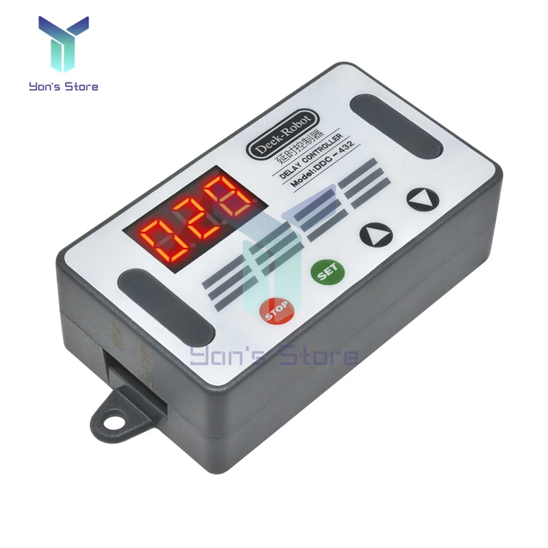 DC 5V-30V Dual MOS Time Delay Relay High Level Trigger LED Digital Display Cycle Time Timer Delay Switch Circuit 12V 24V 0-999