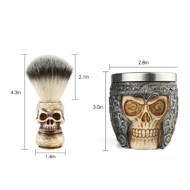 

Shaving Brush Foaming Soap Bowl Men Facial Beard Brush Cleaning Tool Shaving Soap Bowl Beard Brush Set