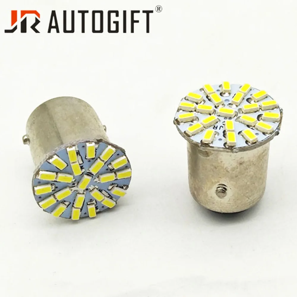 200PCS 12V 24V S25 22 SMD P21W 1156 BA15S 3014 22 светодиодная Автомобильная Поворотная лампа хвост парковка светильник обратный светильник тормозной светильник, сигнализирующий фонарь