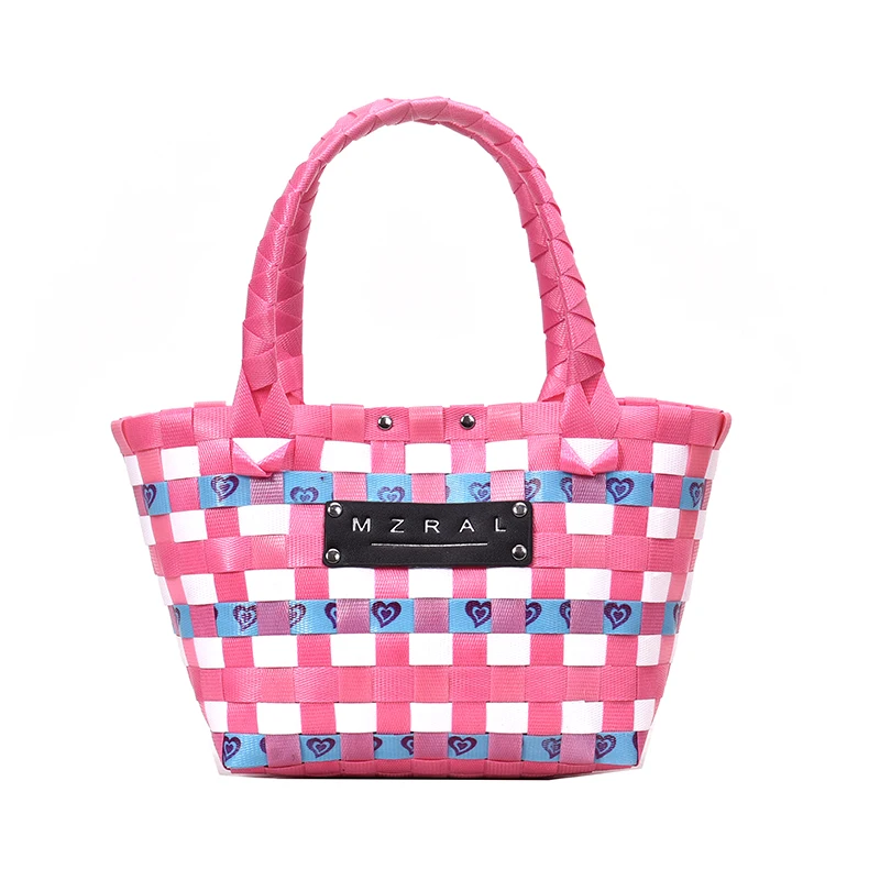 

Spring small bag 2021 new tide vegetable basket bag Joker ins fashion woven women's shoulder portable underarm bag