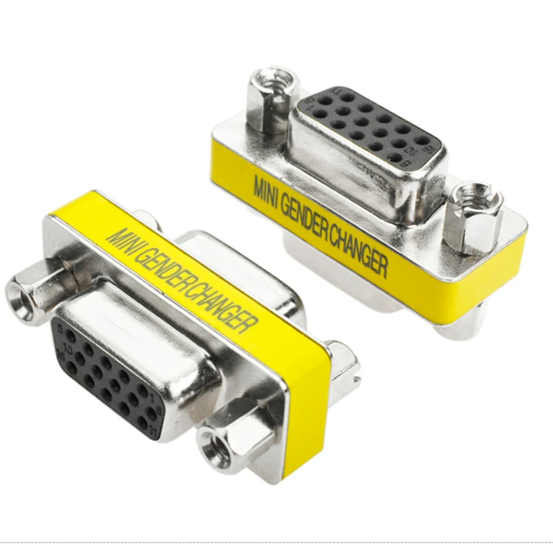 1 Piece VGA 15Pin Female to Converter DB15 D-Sub Gender Changer Adapter | Компьютеры и офис