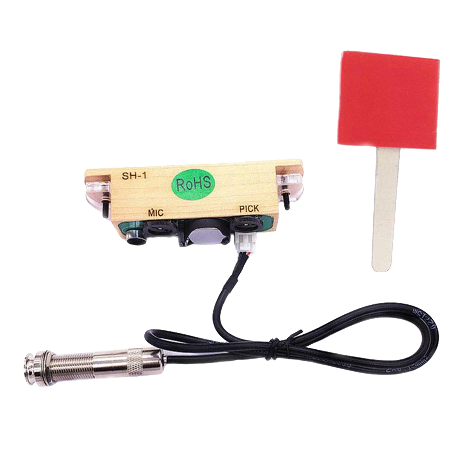 

1pc Acoustic Guitar Piezo Pickup EQ Accessories for Acoustic Folk Guitar