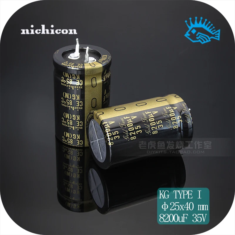 Оригинальный электролитический конденсатор Nichicon типа I 8200 мкФ 35 в кг 25*40 мм 2 шт. -