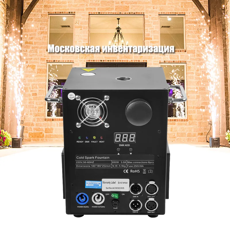 650w Cold Spark Fountain Fireworks Sparkular Machine Wireless Remote Fountain Fireworks Stage Effect For Wedding  Party