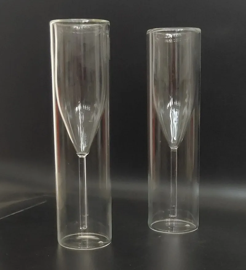 

Red Wine Glass Double Glass Crystal Champagne Glass Goblet Sparkling Wine Glass Tulip Glass Water Glasses for Drinking Mugs