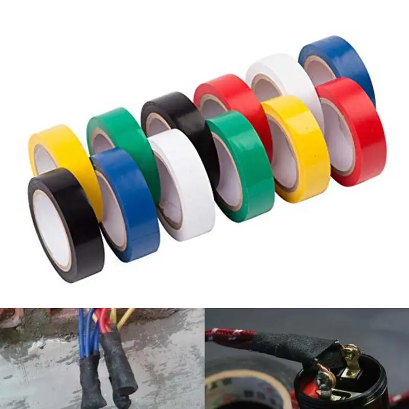 Водонепроницаемая намоточная лента из ПВХ изоляционная многоцветная маленькая