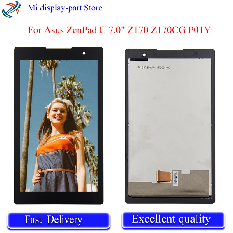 Бесплатная доставка для Asus ZenPad C 7 0 &quotZ170 Z170CG P01Y ЖК дисплей сенсорный экран