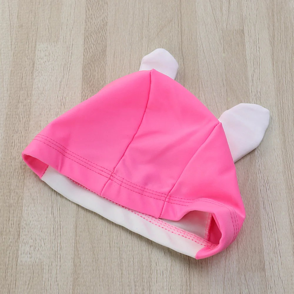 

Rabbit Swimming Hat Cartoon Comfortable Swimming Cap for Kid Child Girl )