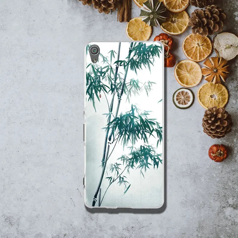 Осенний пейзаж масляная живопись мягкие фоточехлы для Sony Xperia Z Z1 Z2 Z3 Z4 Z5 Compact XA M2 M4 M5