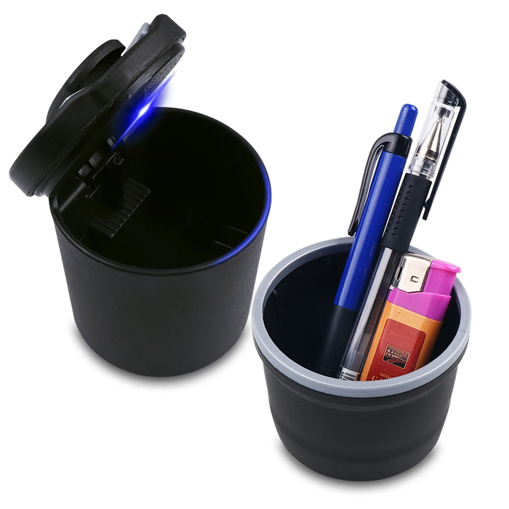 Car Ashtray Cigarette Smoke Holder Portable Storage ST Logo Badge For Ford Focus 2 3 FIESTA Kuga FUSION ESCAPE EDGE Mustang |