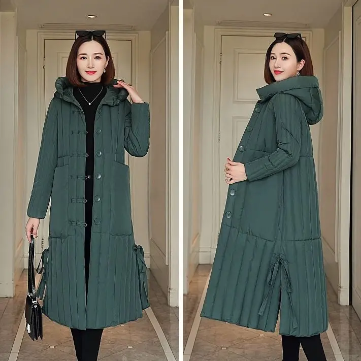 

2020 Winter Women Jacket Hooded Cotton Padded Coat Female High Quality Warm Fashion Outwear Parkas Manteau Femme Hiver W320