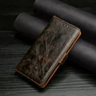 Чехол-книжка для Xiaomi Pocophone M3, деловой кожаный чехол-бумажник POCO M3, мягкий чехол с магнитной застежкой для карт, ручная работа