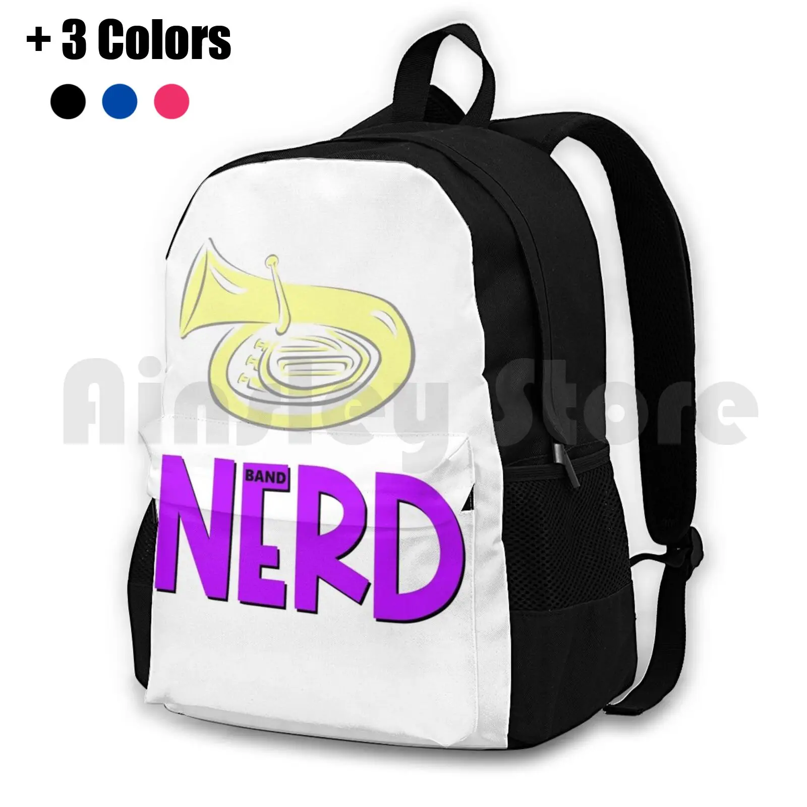 

Band Nerd-Tuba Outdoor Hiking Backpack Riding Climbing Sports Bag Band Band Nerd Marching Band Marching High School Band High