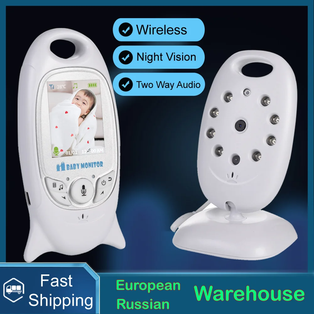 

Video Baby Monitor Camera VB601 Wireless Babysitter 2 Way Talk Night Vision IR LED Temperature Security Nanny Camera 8 Lullabies