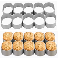 10pcslot 62cm french cake baking ring mini mousse bread dessert decorationing mold diy cakes pastry mould baking accessories
