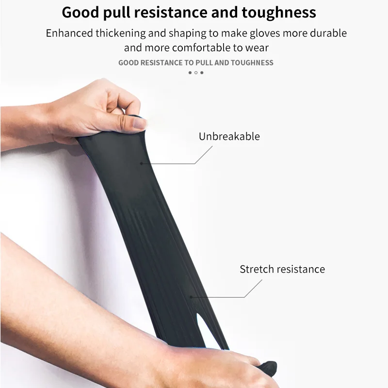 Черные одноразовые нитриловые перчатки 100 шт. для бытовой уборки промышленной