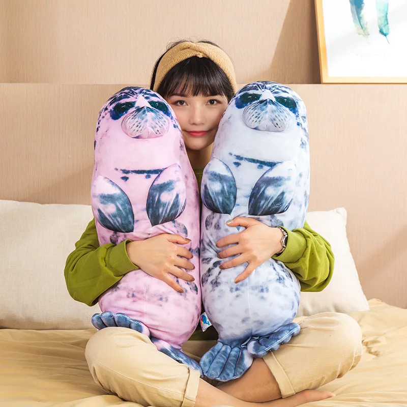 

Aquarium plush toy sea lion seal large pillow to give his girlfriend a birthday present
