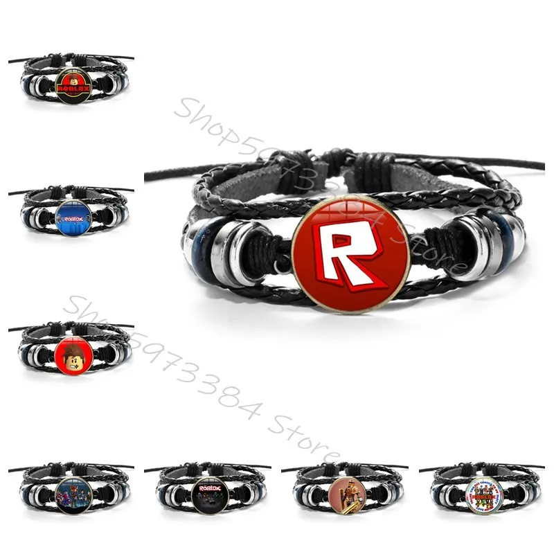 Фигурка Robloxs игрушка многослойный кожаный плетеный браслет многослойная