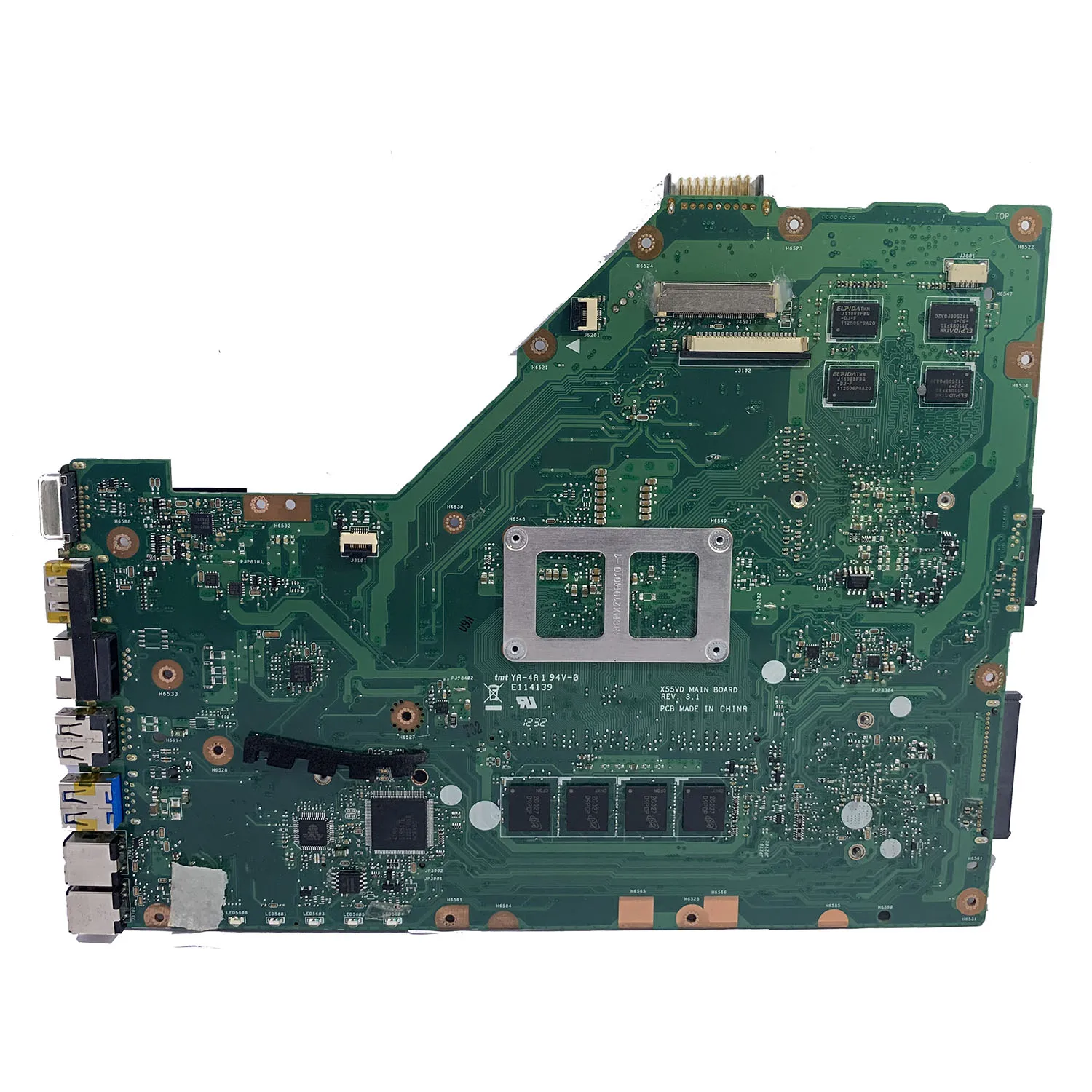 X55VDR материнская плата для ноутбука ASUS X55VD i3 2350M 4G GT610M 1 ГБ X55V X55C REV 3