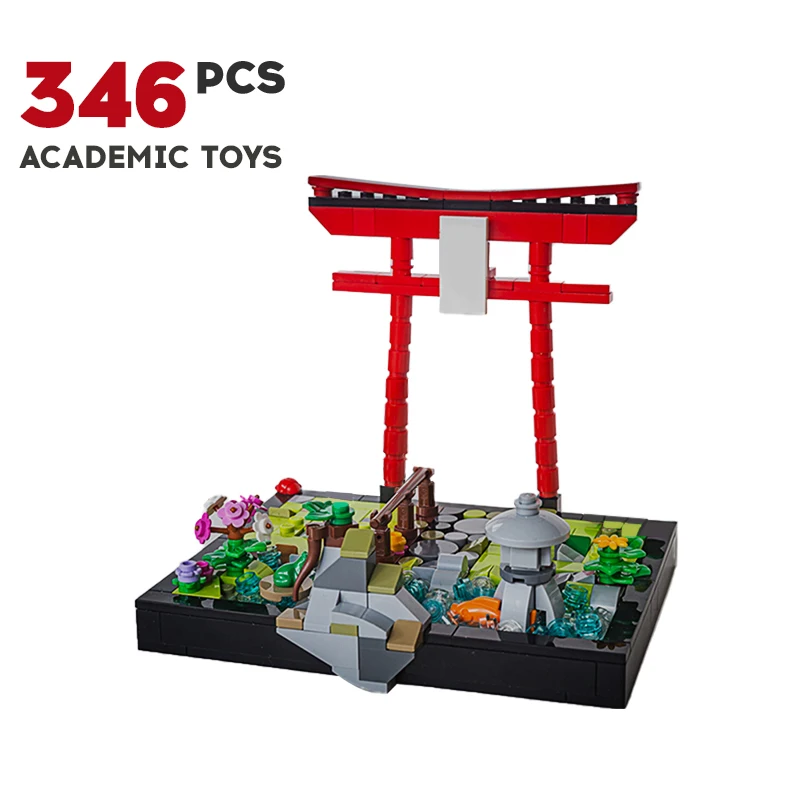Small puzzle Building Blocks Creative City Architecture kids toys Famous Bird Garden House Christmas Children's brain game Gift