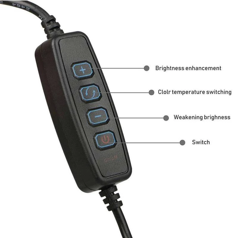 

Youtube Live Tiktok Live Ring Light LED with Holder 1.5M Tripod Stand for Mobile Phone