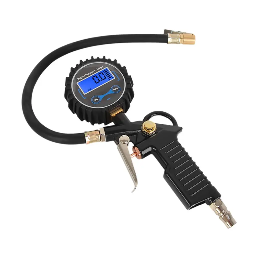 

Digital Car Truck Vehicle Air Tire Pressure Inflator Gauge Plastic + Metal LCD Dial Meter Car Tire Pressure Gauge Meter
