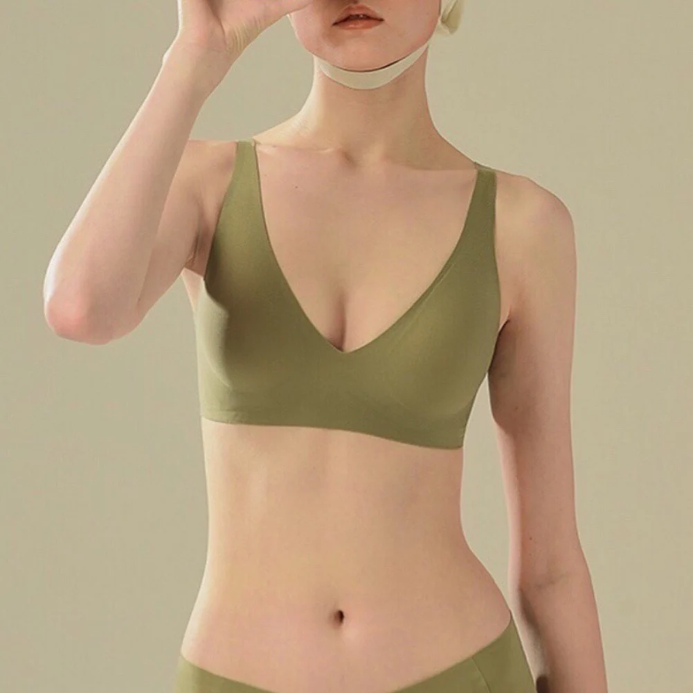 

Woman Bra Seamless Sexy Small Breast Comfortable Adjustable Thin Underwear Female Push Up A B C Cup Brassiere