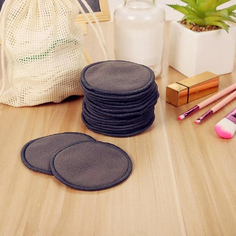 Многоразовые хлопковые подушечки для снятия макияжа вокруг глаз бамбуковые