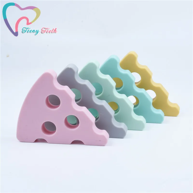 Teeny Teeth 5 шт. новые силиконовые подвески для прорезывания зубов сыра детские