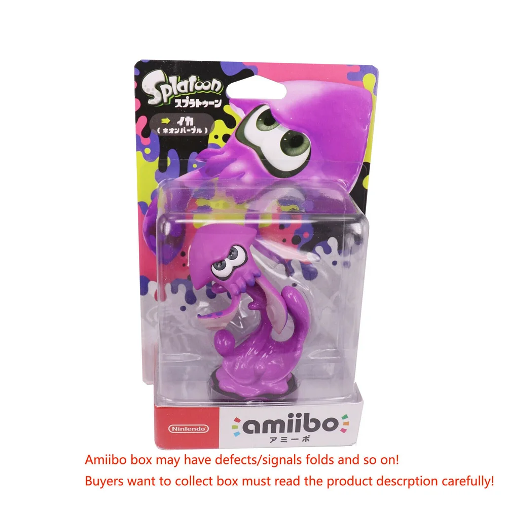 Inkling Squid Neon Amiibo Splatoon2 фигурки чернильный мальчик девочка кальмар жемчужина пристани для NS - Цвет: Inkling Squid Neon