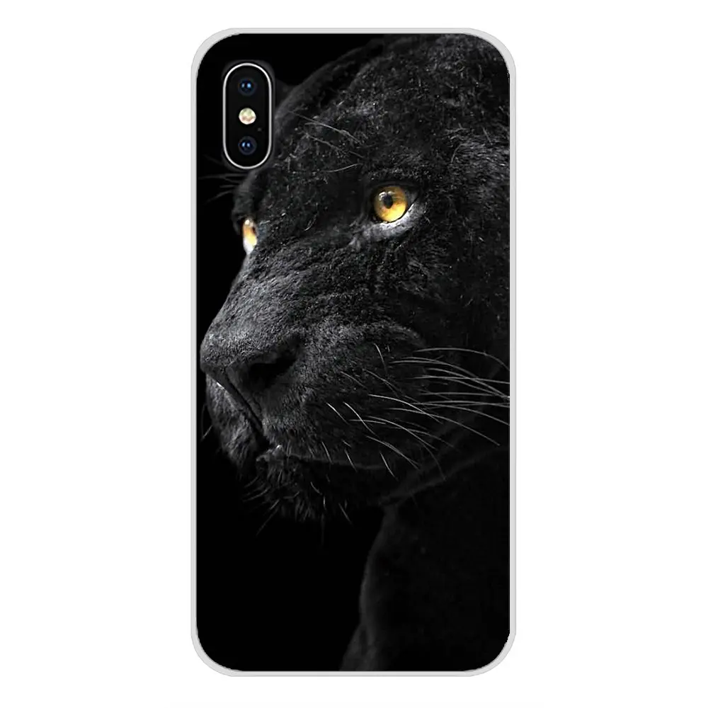 images 7 Для samsung Galaxy S3 S4 S5 Mini S6 S7 Edge S8 S9 S10 Lite Plus Note 4 5 8 9 Милая Черная кошка большой глаз прозрачный чехол из ТПУ - Цвет: images 7