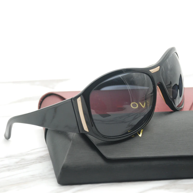 Солнцезащитные очки 2020 для женщин черного цвета Acetate Shades Ladies Luxury Brand Thick Frame Steampunk Vintage Female UV400.