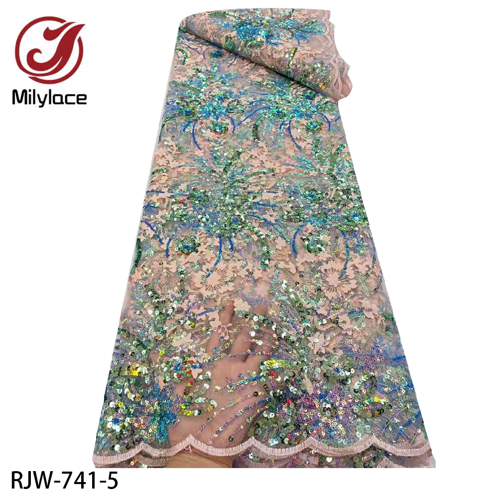 2021 высокое качество Африканское кружево ткань с вышивкой и блестками