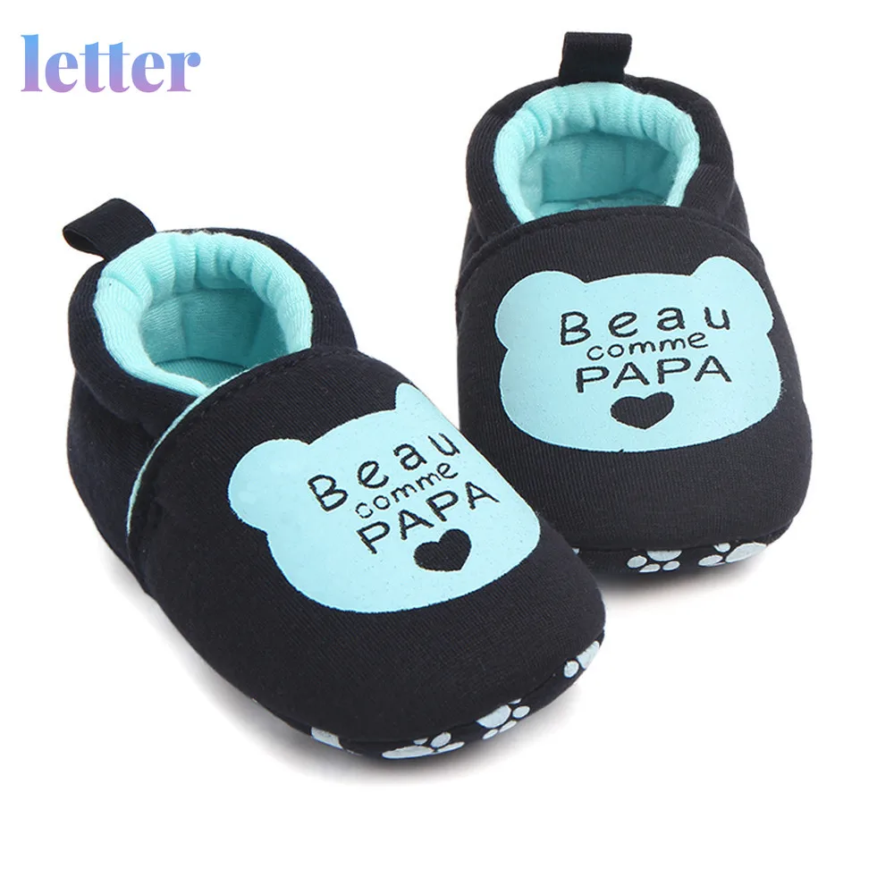 

Cartoon Baby Shoes Cute Newborn Boys Girls First Walkers Toddler First Walkers Baby Shoes Round Toe Flats Soft Slippers Shoes