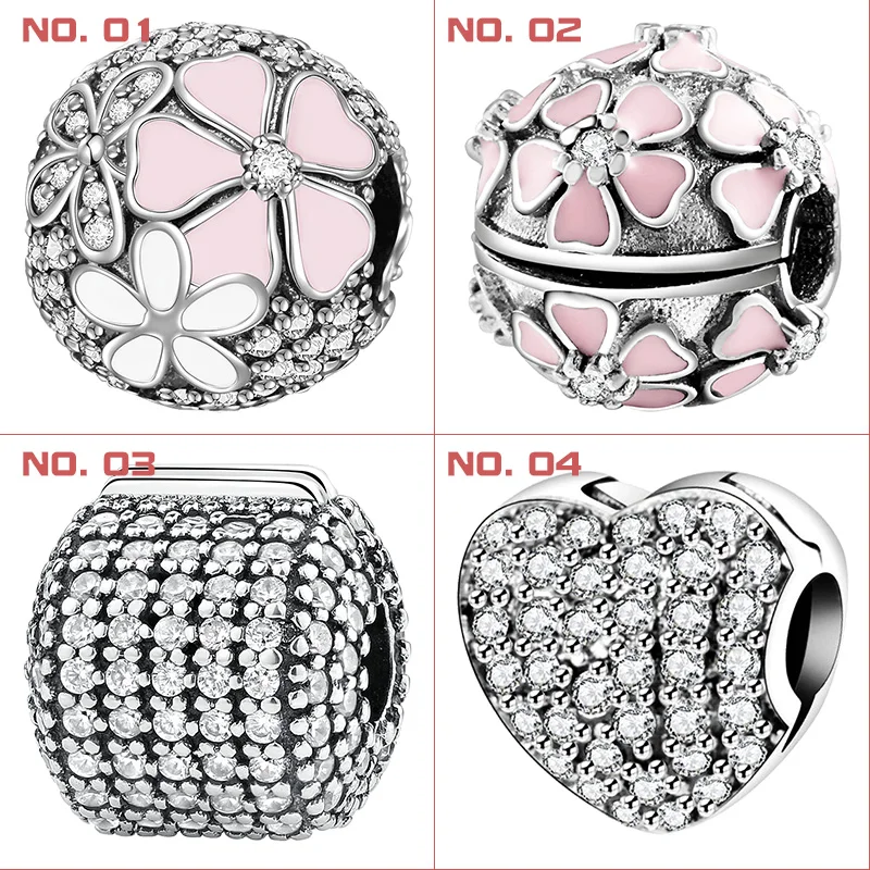 Designer 925 Sterling Silver Bracelet Floating Charms Beads Fit Original Bracelets for Women Necklace Womens Jewelry | Украшения и