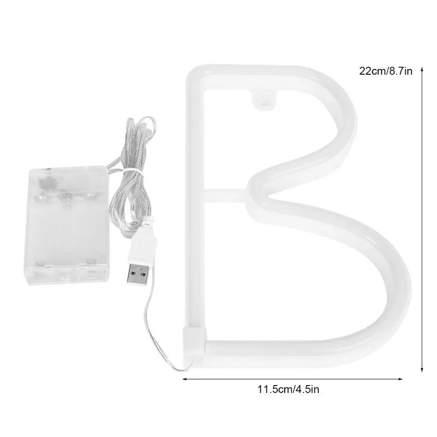 Светильник с буквенным принтом уникальный декоративный светодиодный светильник