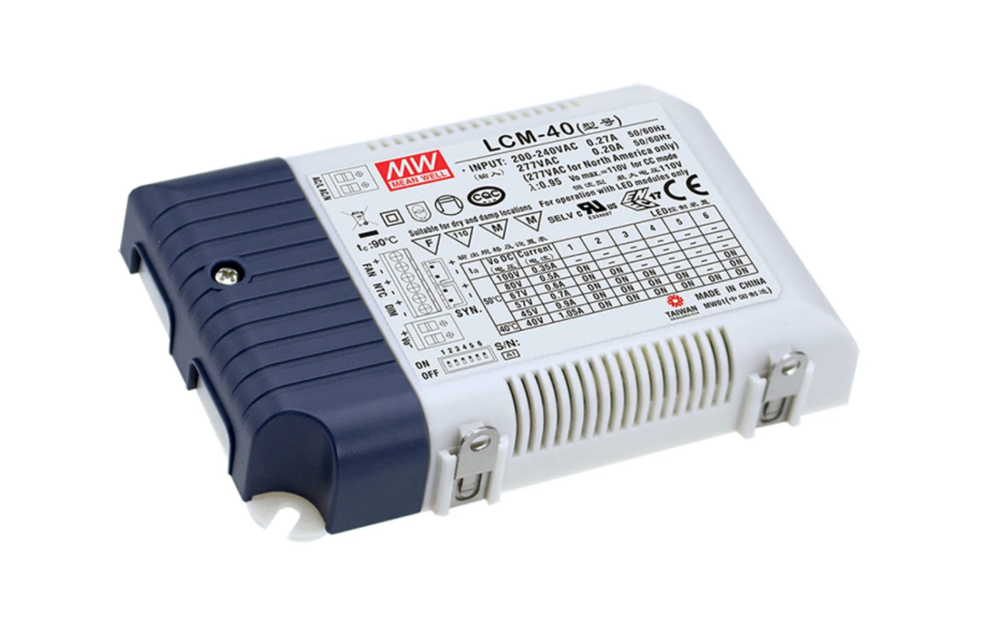 Блок питания Steady Meanwell 40/60 Вт DALI с регулируемой яркостью LCM 40/60DA 350mA 500mA 600mA 700mA 900mA 1050mA