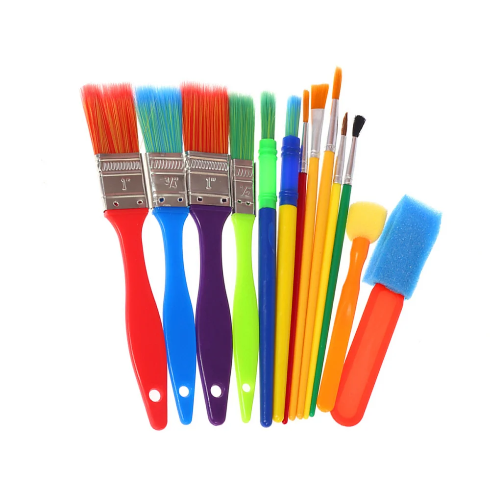 

15pcs Paint Brushes Children's Tempera and Artist Paint Brushes for Kindergarten Art Rooms Home