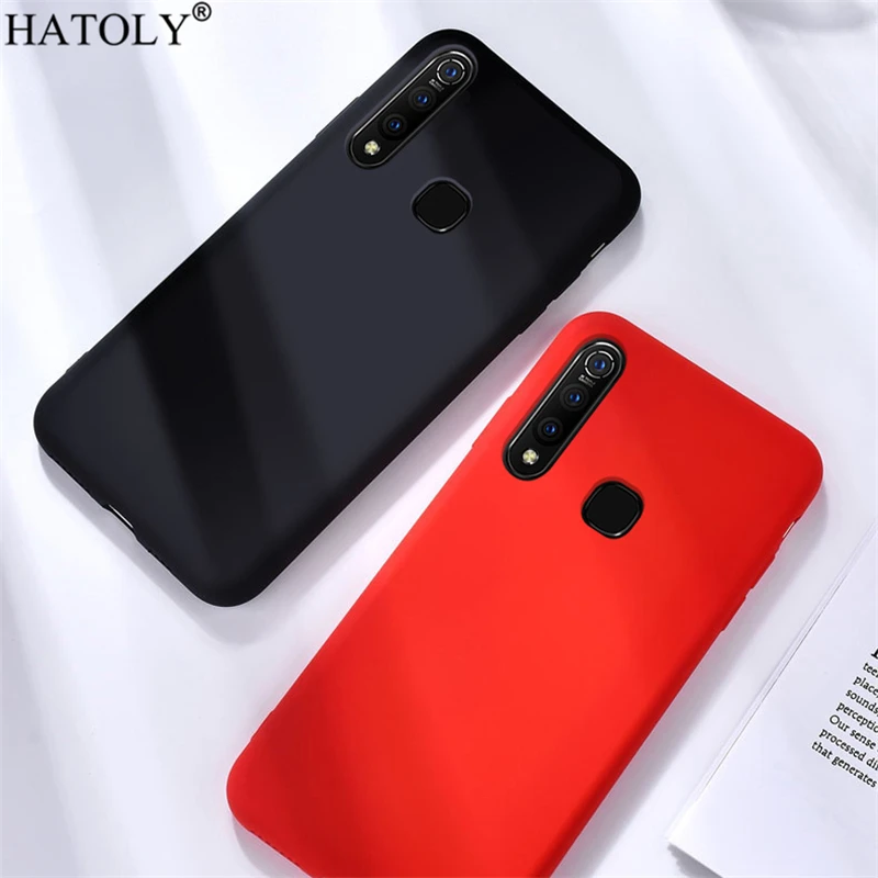 

Чехол-накладка для Vivo Z5X, противоударный, из жидкого силикона, ТПУ