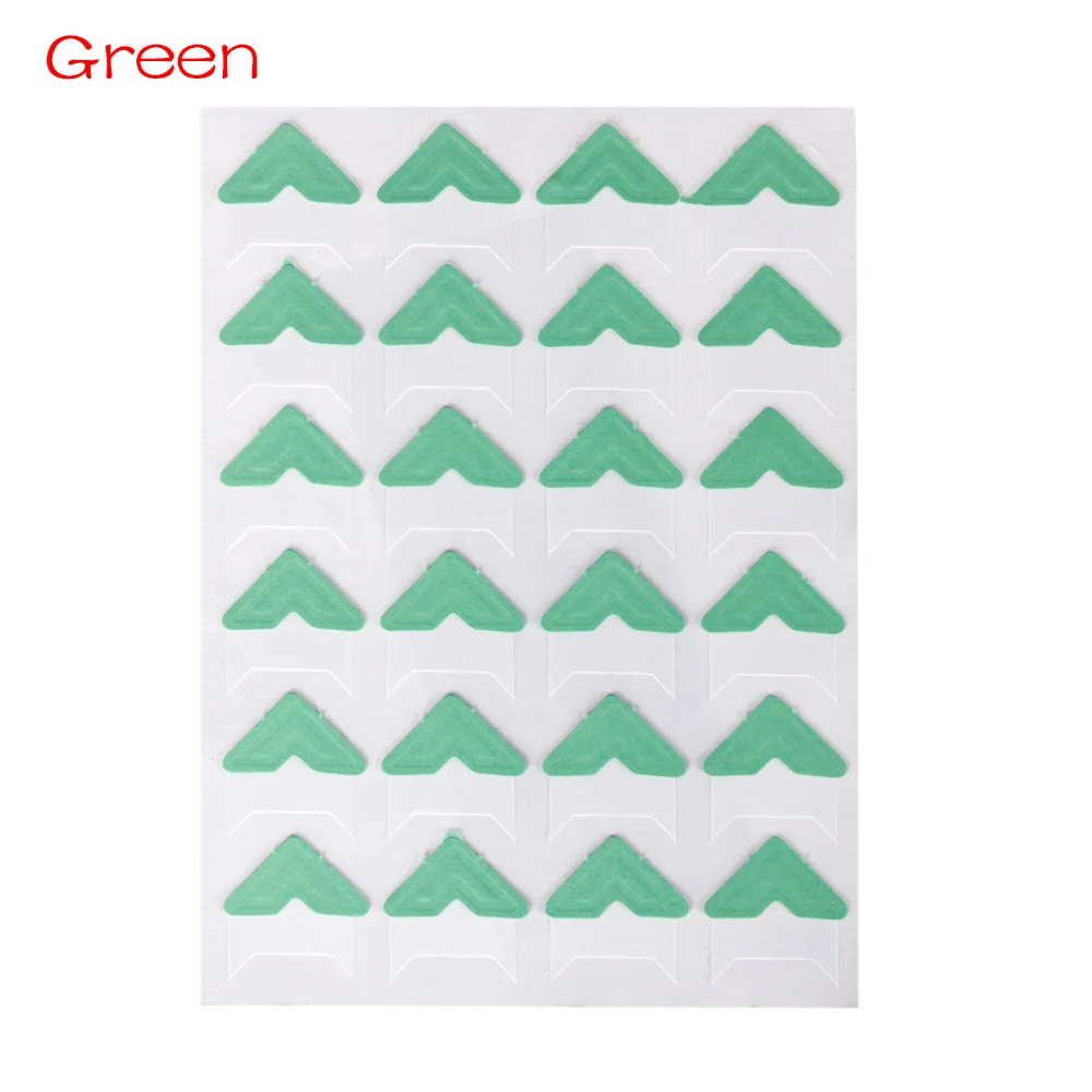 green 72 шт. фотоальбом скрапбук фото уголок протекторы DIY ручной работы наклейки декор для скрапбукинга - Цвет: green