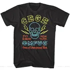 CBGB OMFUG неоновая Мужская футболка с черепом Bowery NYC дом подземного Рок Панк футболка Быстрая доставка Забавные топы