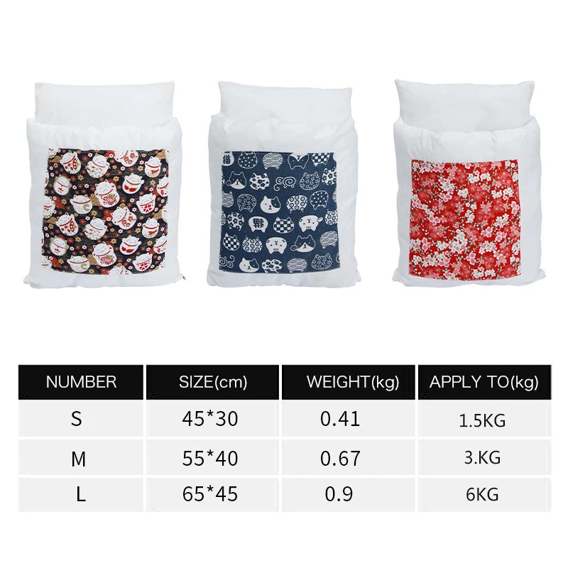 

Soft Fleece Pet Bed Dog Cat Sleeping Bag Warm Removable Cat Cave House Mat Pet Sofa Washable Quilt Bed for Puppy Kennel Cushion