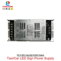 lavalee converter dc9v to 36v input to 5v40a 200w ultra thin high efficiency for taxi car led sign dedicated power supply