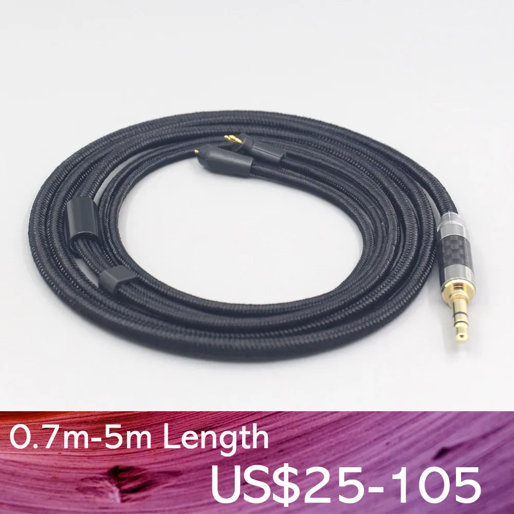 

LN007557 2.5mm 4.4mm Super Soft Headphone Nylon OFC Cable For Etymotic ER4B ER4PT ER4S ER6I ER4 2pin Earphone