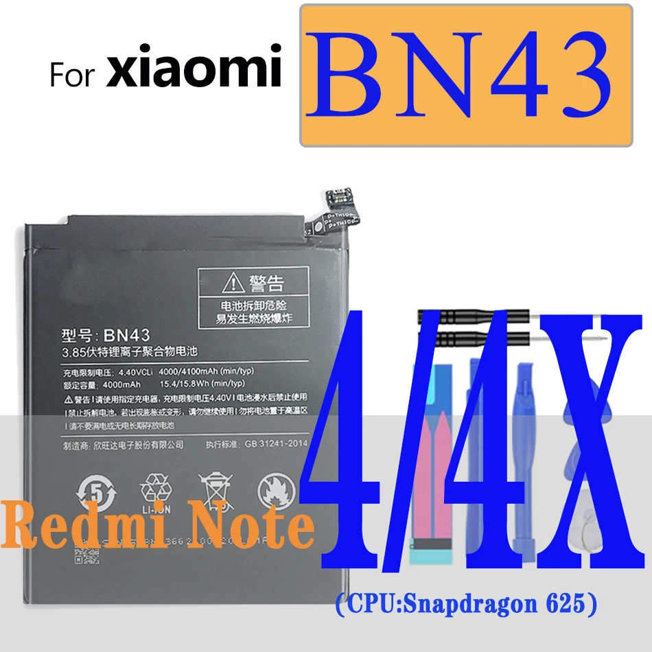 Аккумулятор BM47 для Xiaomi Redmi Note 2 3 4 4X 6 8 8T 5A Pro 7 Go 6A K20 5 plus mi 9 se 9T A2 Lite A3|Аккумуляторы