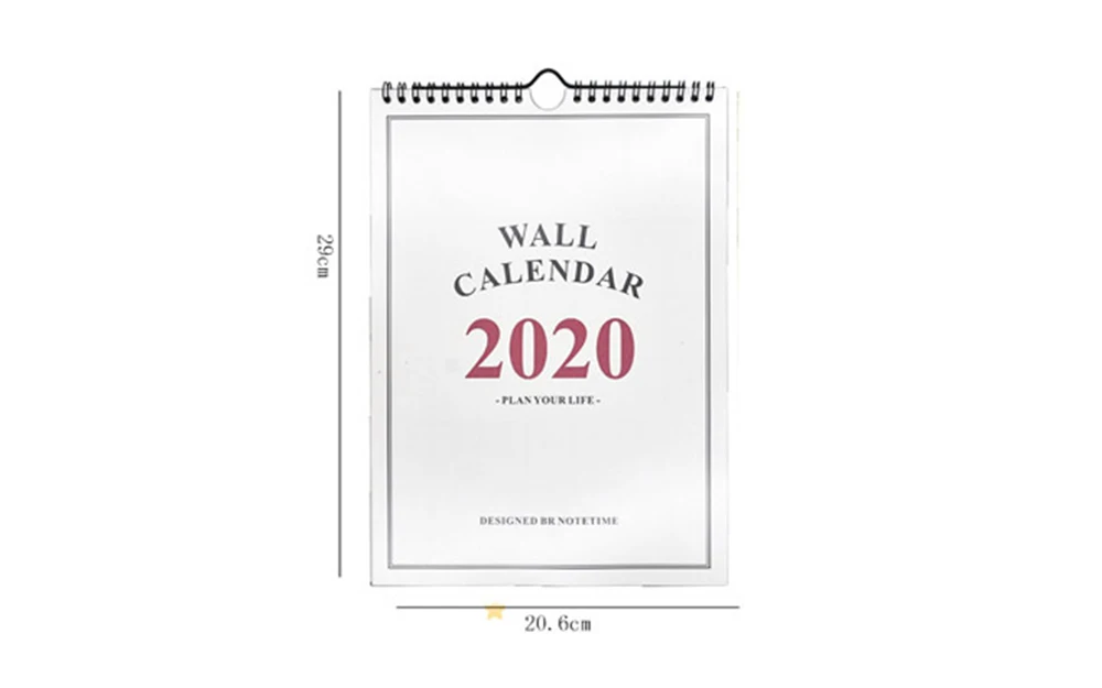 1 шт. 2020 хороший день Настенный Календарь Организатор повестки дня Мультфильм