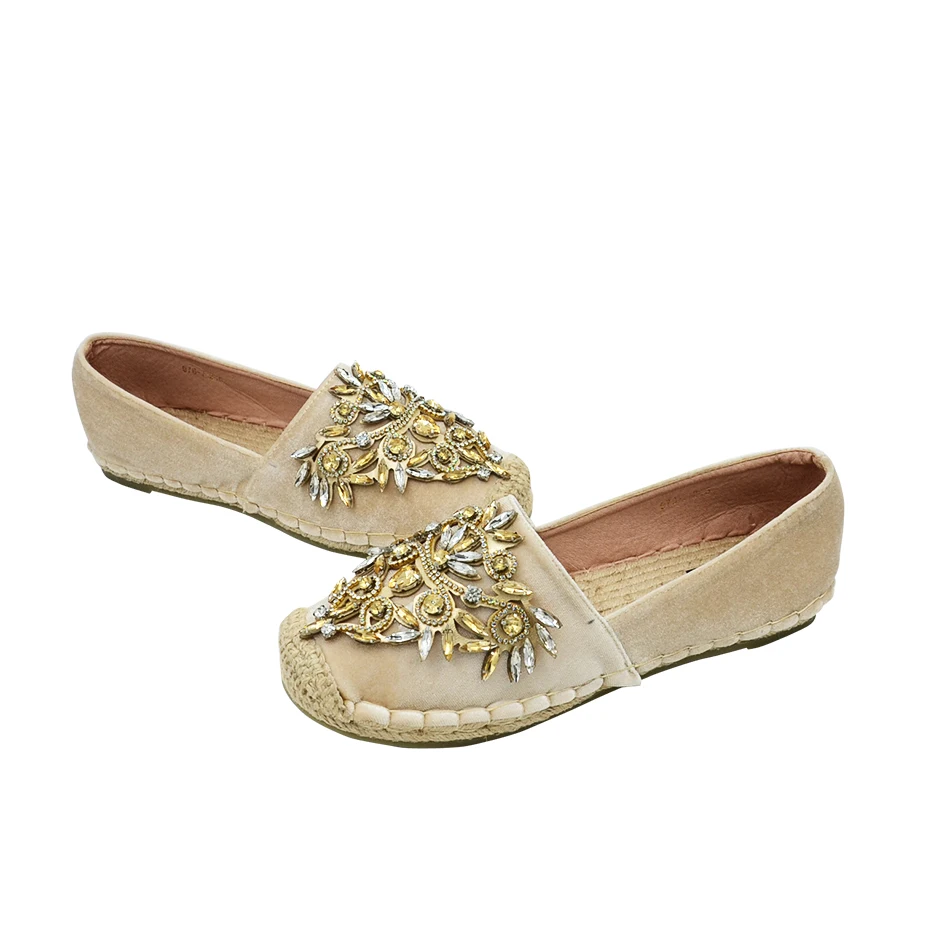 Fujin 2020 новый дизайн весна зима Бабочка Кристалл Женская бархатная обувь с круглым